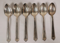 BIRKS Sterling Silver Tea Spoons , Set of Six (6) . 147 Grams