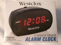 New Westclox 9 Min Snooze Digital Alarm Clock