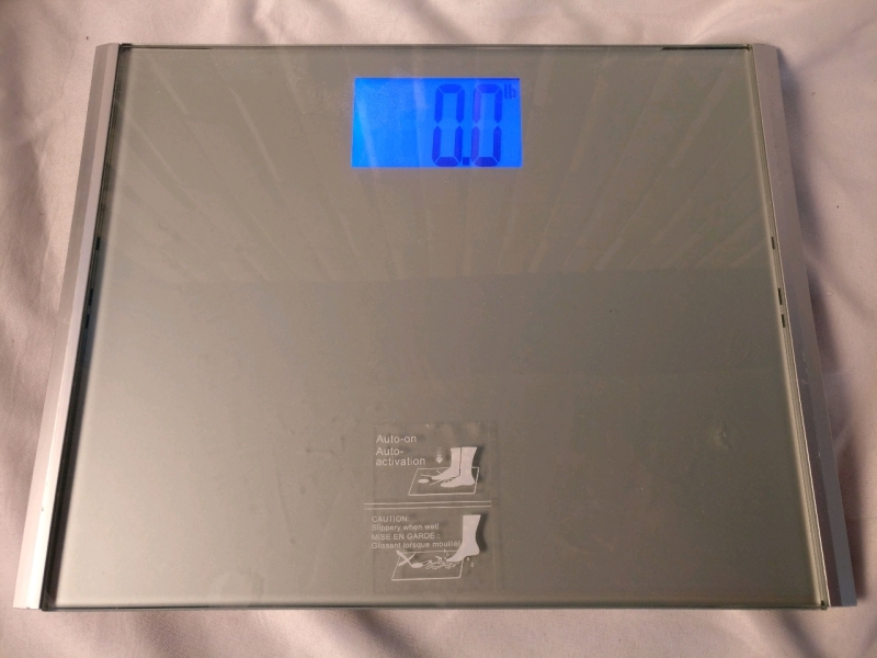 Digital Bathroom Scale with Glass Top