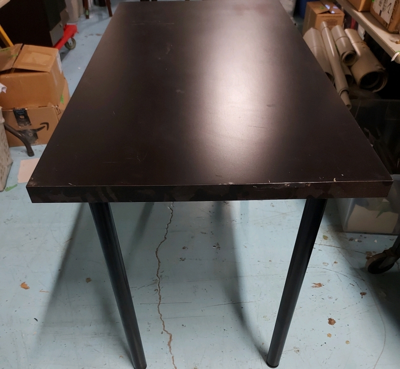 Black Work Table 47"x23.5"x29" Pre Owned