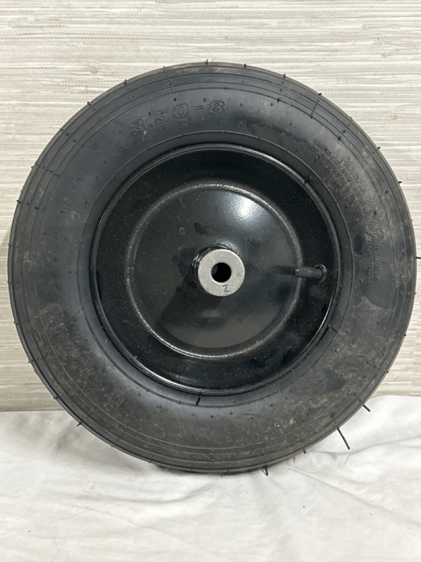 Replacement Wheelbarrow Wheel 3.50-8 Steel Rim Good Condition