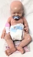 Realistic Drinking / Wetting Full Silicone Reborn Baby Girl Doll | 18.5" Long