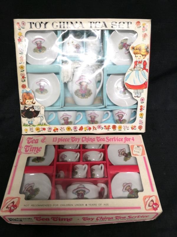 2 Vintage Kid's Tea Sets - Made in Japan