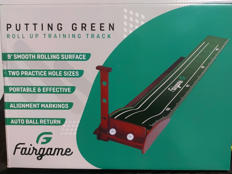 New G Fairgame Putting Green Roll Up Training Track 8+ft 15" Wide