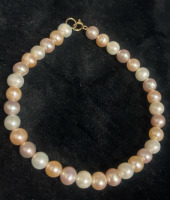 14K Gold Clasp Fresh Water Pearl Bracelet