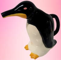 Fun Vintage 1978 Vandor Pink-Eyed Penguin Pitcher | 9" Tall