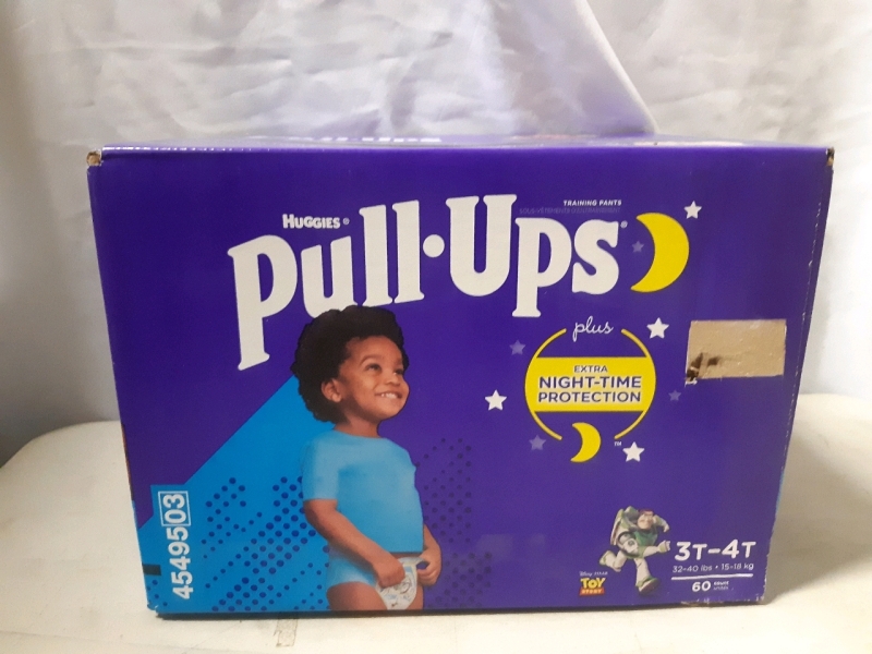 New 60 Pack of Huggies Pull Ups Diapers Size 3T - 4T