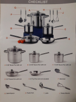 Home Chef Pot Pan and Kitchen Tool Set * Some Pots and Kitchen Tools are Missing