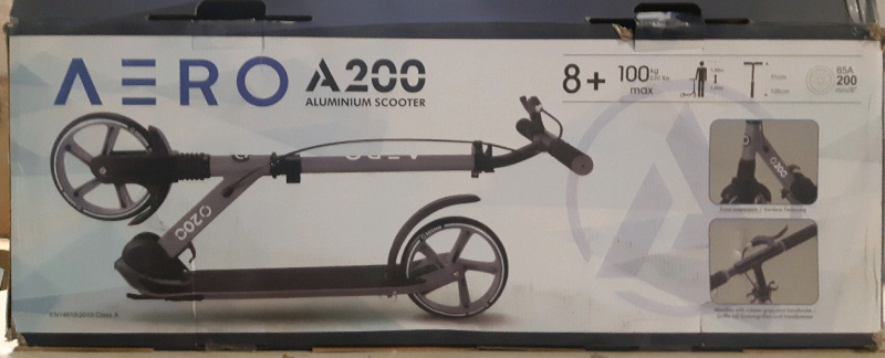 Aero A 200 Aluminum Big Wheel Scooter Good Condition ( 220 LBS Max )