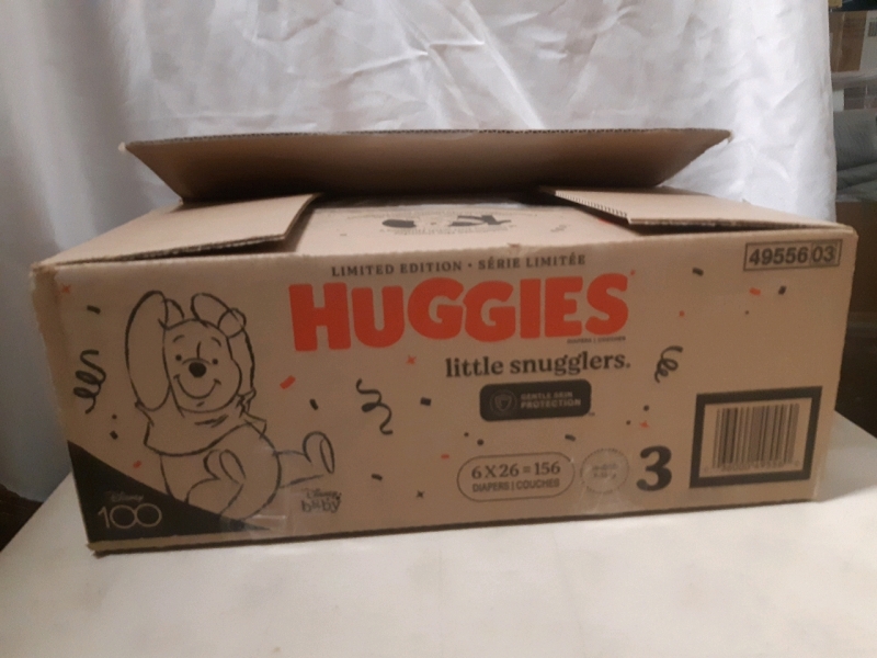 Limited Edition Huggies Little Snugglers Diapers 156 Total Size 3