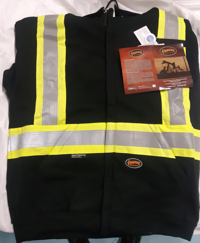 Pioneer Flame-Gard Hi- Vis Zip Up Jacket In Good Condition Size 4XL