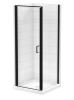 New Technoform Pandora 32-in Shower Door with Clear Glass and Matte Black Frame - 2