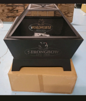 New - Strongbow Apple Cider Outdoor Metal Firepit , measures 26.5"×26.5" & 23" tall