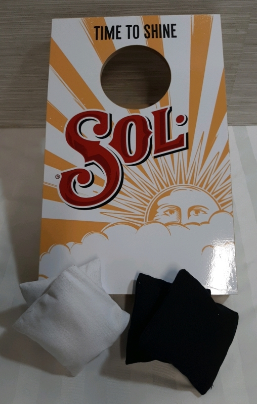 New SOL Tabletop Mini Cornhole Game 7.25"H off the Table 15.75"L X 9.75" W