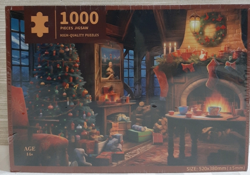 New 1000 Piece Jigsaw Puzzle with a Christmas Scene