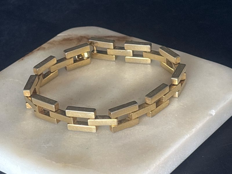 18K Rolled Gold Plate Chunky Bracelet