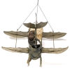 Fantastic Tin Hanging Replica Batwing Bi-Plane | 10.5" x 13" x 9" Tall - 5