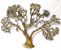 Huge & Heavy Vintage Brass Tree of Life Wall-Art | 34.5" Wide x 26" Tall