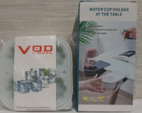 4 New Silcon Ice Cube Trays & a Water Cup Holder for the Table