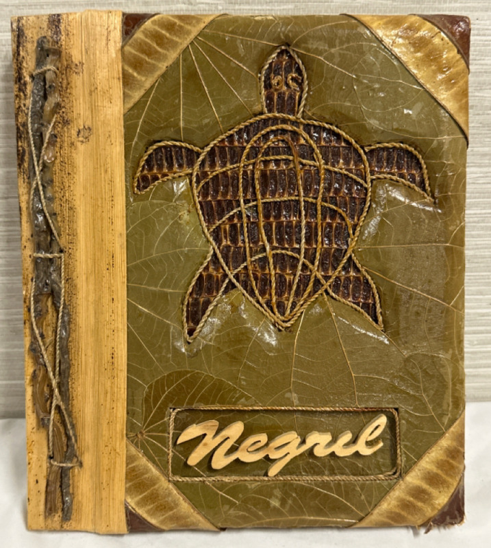 Natural Materials Photo Album~Scrap Book From Negril Jamaica