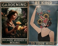 2 New Metal Sign Decor that Prove Gardening is a Good Thing