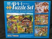 New Bits and Pieces 4 Puzzles in 1 500 Pieces Total