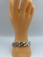 Stamped 925 Chunky Sterling Bracelet