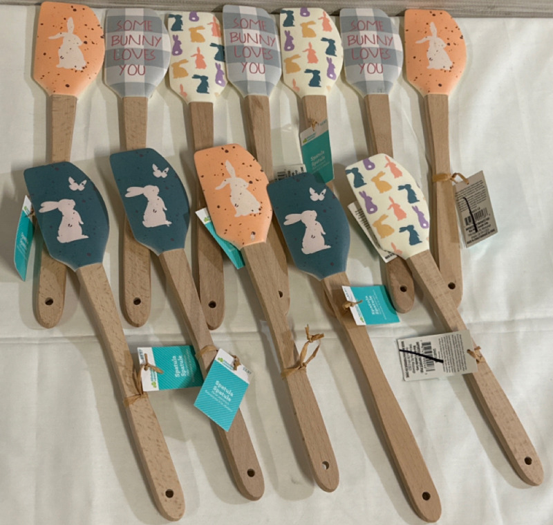 12 New Bunny Heat Resistant Spatulas