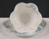 Shelley " Blue Rock " Cup & Saucer . Rings True , No chips or cracks - 2