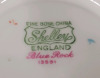 Shelley " Blue Rock " Cup & Saucer . Rings True , No chips or cracks - 5