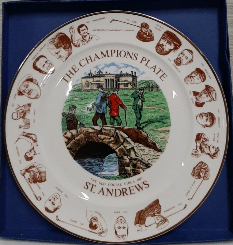 Rare -The Champions Plate- St. Andrews- The Old Course Circa 1860 12" Diameter