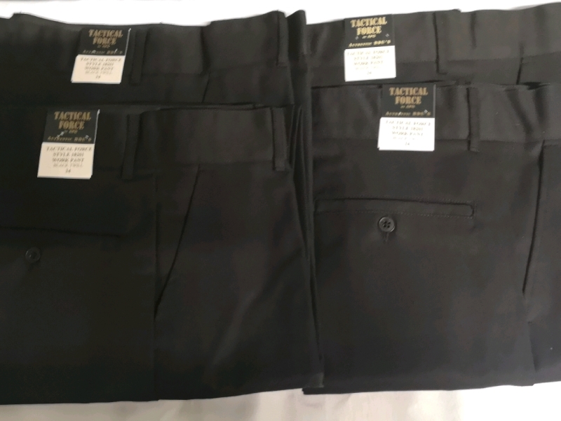 4 New APG sz 34 Waist & 36" Length Men's Tactical Force Black Twill Pants