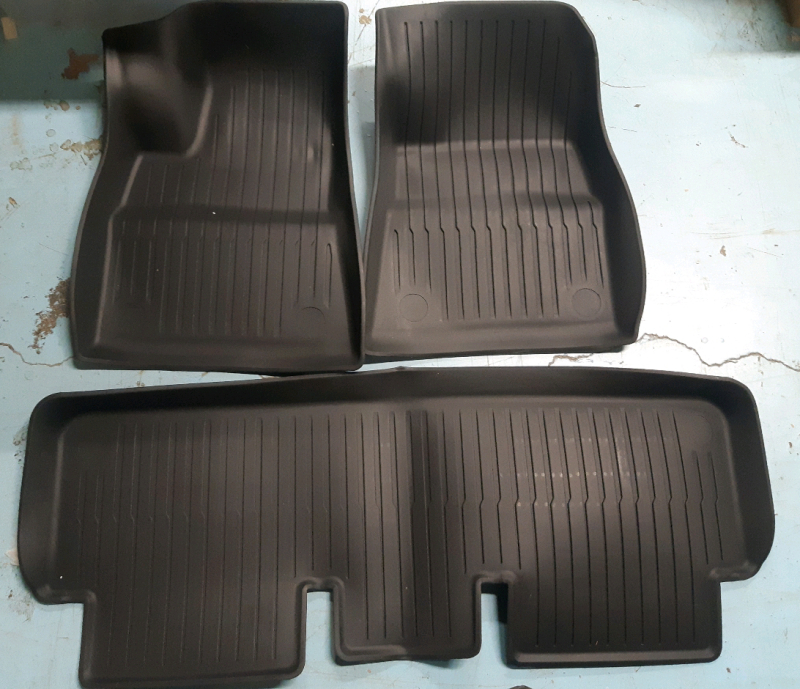 3 Tesla Model Y Floor Mats For Year 2020- 2024