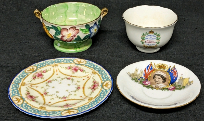 Vintage Unmatched Tea Cups & Saucers : Aynsley, Radfords, Royal Worcester, Newcastle | Includes Queen Elizabeth II Coronation Commemorative Pieces
