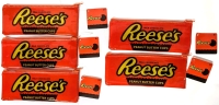 5 New Reese's Candy Advertising Zippered Pencil Cases / Makeup Bags | | 7.5" x 3" ea