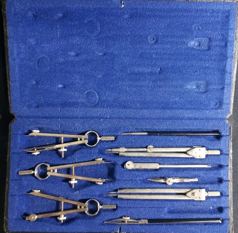 Vintage Repro-Graph Instrument Drafting Tools 9"x4.5"