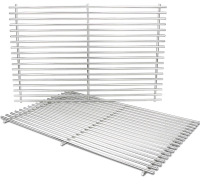 2 New American Fire Gas Products Solid Stainless Steel Replacement Cooking Grids ( 17.5" x 11" )