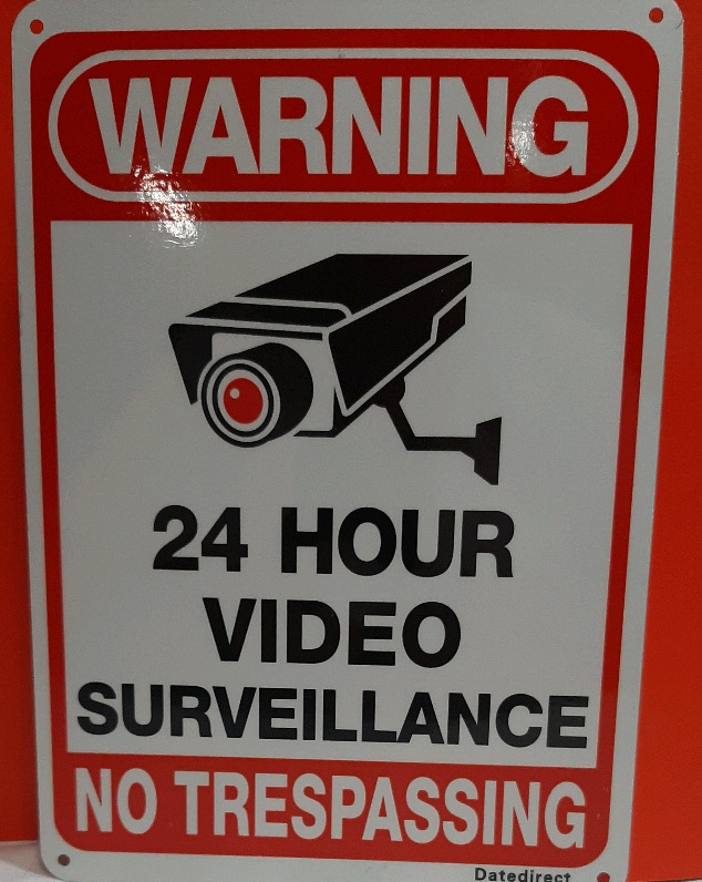 New No Trespassing Warning Sign 9.75" X 10"