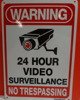 New No Trespassing Warning Sign 9.75" X 10"
