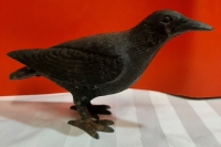 Vintage Cast Iron Decorative Bird 5.5" Tall X 10.5" Long