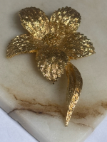 DOrlan Vintage Flower Brooch Signed & Numbered Classic