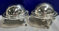 2 Vintage Covered Butter Dishes Made in England