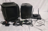 Focus 505 Portable PA Sound Speaker w/Line 6 Wireless Receiver & Wireless Microphone