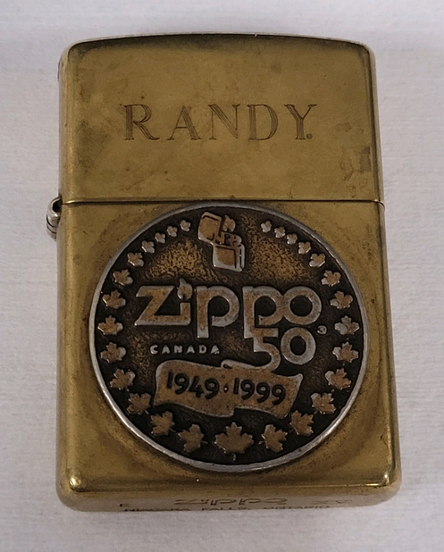 1999 (1949-) ZIPPO Anniversary Lighter , Pre-owned . Made in Niagara Falls