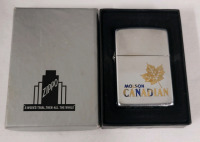 1995 ZIPPO Molson Canadian Lighter , Pre-owned w/Box . Made in Niagara Falls