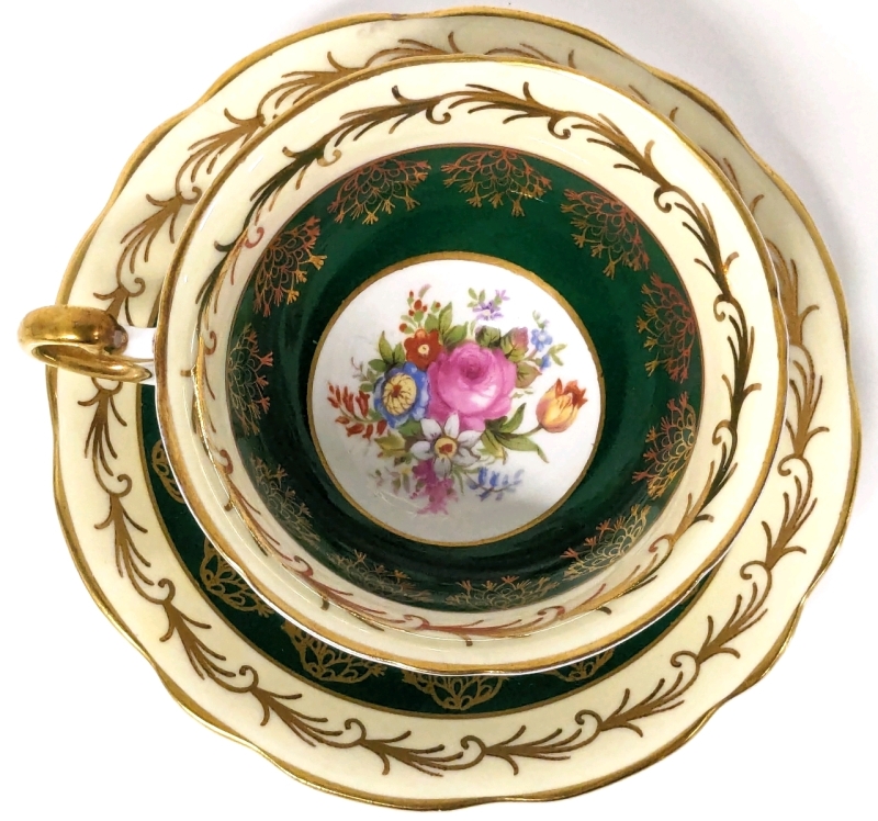 Vintage Foley Bone China Tea Cup & Saucer