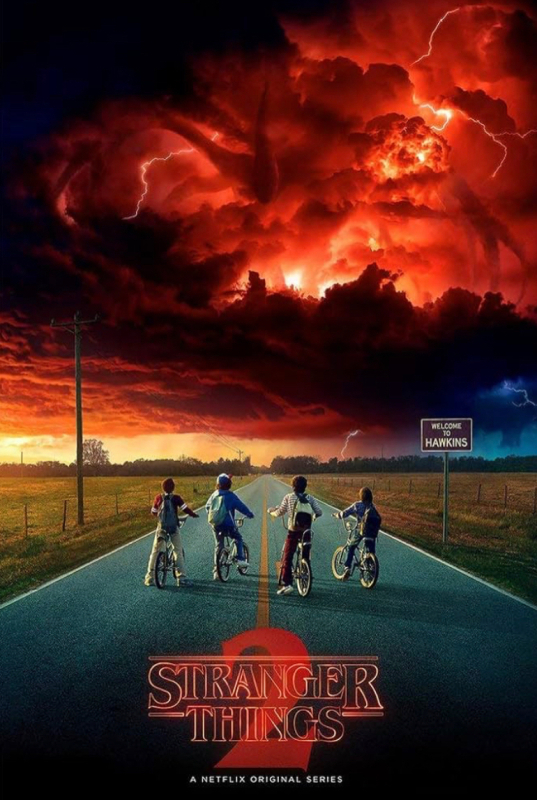 New Stranger Things 2 Dark Clouds Poster 24&rdquo; x 36&rdquo;