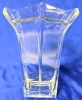 Large & Heavy Glass Vase | 8.25" x 6.25" x 12" Tall