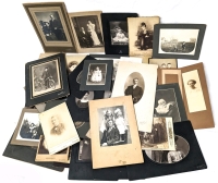 Large Lot of Antique Cabinet Cards : Many From Ontario Studios | Adopt Some Ancestors Today! | Largest is 6.9" x 8.9"