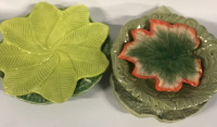 5 Various Vintage Leaf Shaped Dishes/plates